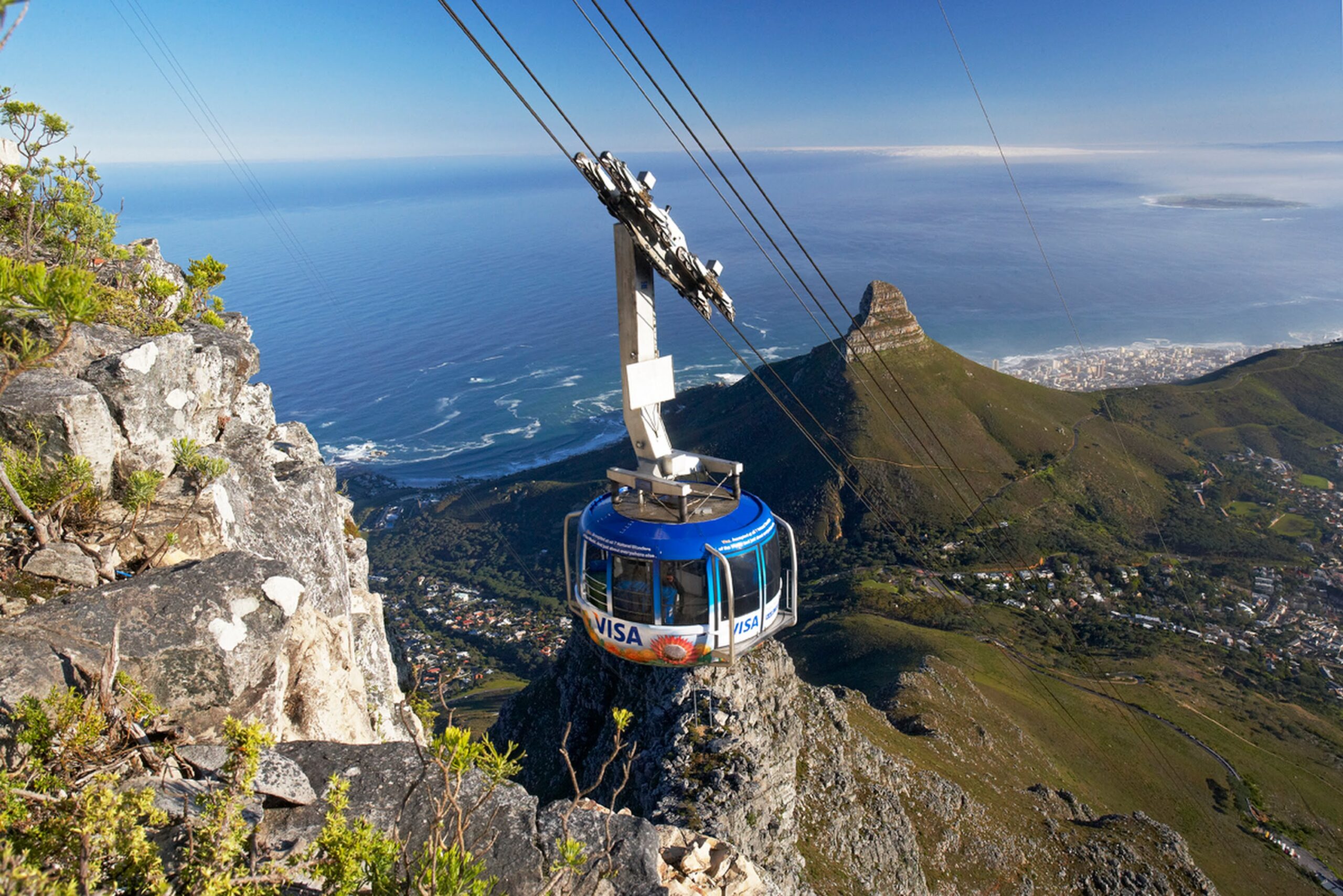 Cable car table mountain in Cape Town, South Africa